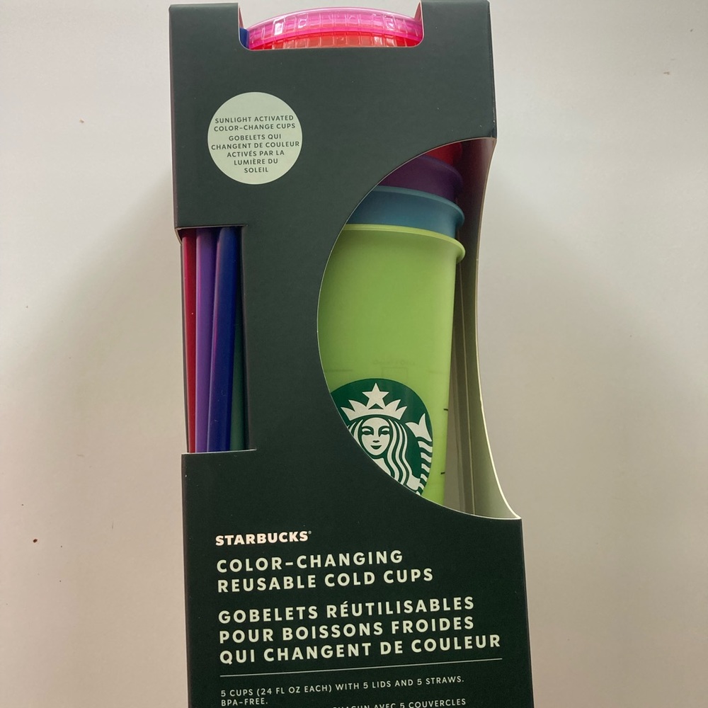 Summer 2022 Starbucks Color-changing Reusable Cups